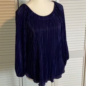 Chico’s Deep Blue Women's Top 3/4 Sleeve